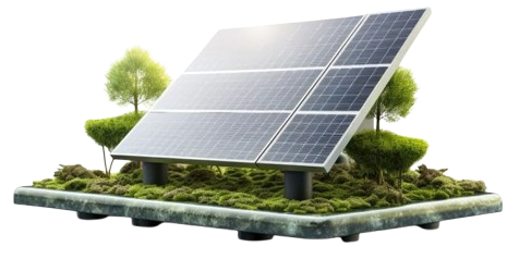 Technician working on solar panels